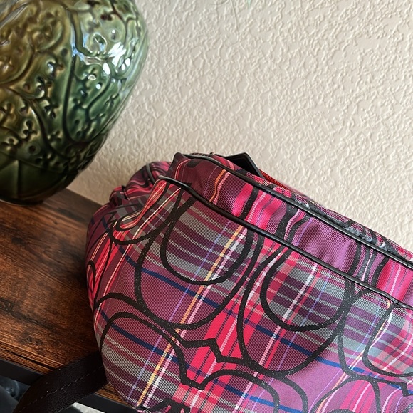 PRISTINE Coach Tartan Large Backpack - Picture 11 of 16